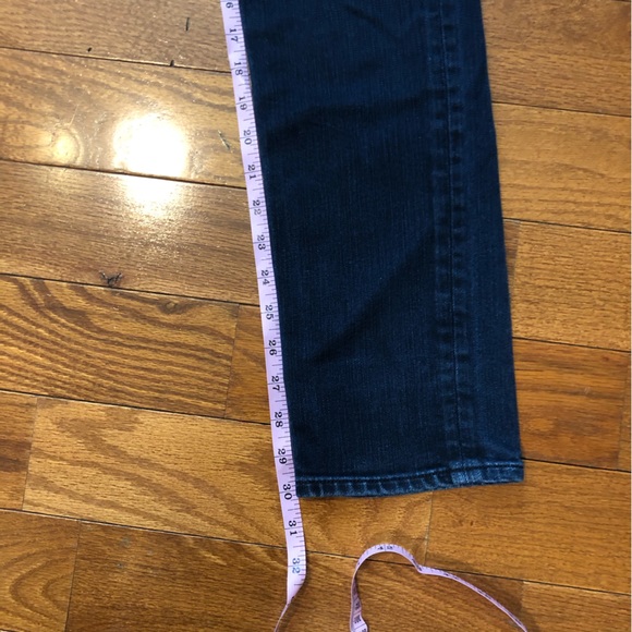 Guess Slim Tapered Jeans Women's 29 Blue with Black Zipper Details - Picture 4 of 12